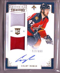 12-13 Rookie Anthology Colby Robak Auto Jersey RC #513/699