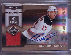10-11 Limited Banner Season Ilya Kovalchuk Jersey Auto #39/49