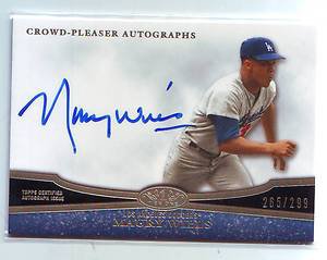 2013 Tier One Crowd Pleaser Autograph Maury Wills #265/299