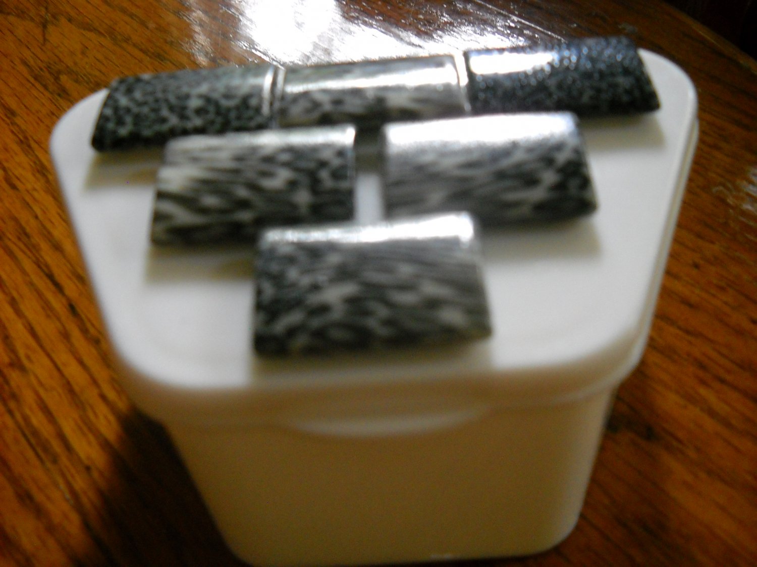 Animal Print Denture case gift white zebra case