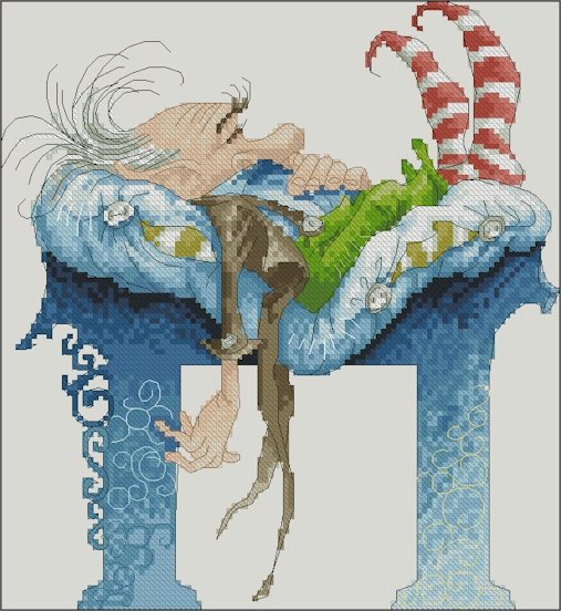Pascal Moguerou Art Cross Stitch Chart Couleur