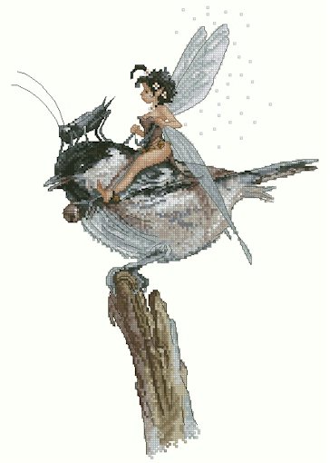 Monge Jean-Baptiste Fantasy Art Cross Stitch Chart
