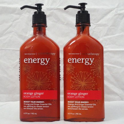 Bath & Body Works Aromatherapy Body Lotion Energy - Orange Ginger 2 bottles SALE!