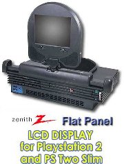 ZENITH Sony Playstation 2 System 5.0 Color LCD Monitor for PS2