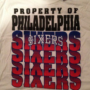 NWT NBA Philadelphia Sixers Mens Size 2XL Tshirt