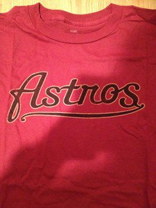 MLB Houston Astros Mens Size 2XL Tshirt