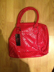 B & G Fashion Designer Handbag Red