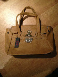 B & G Fashion Designer Handbag Camel