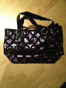 B & G Fashion Designer Handbag Purple