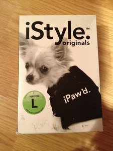 iPaw'd. dog shirt black size Large 21-35 Lbs.