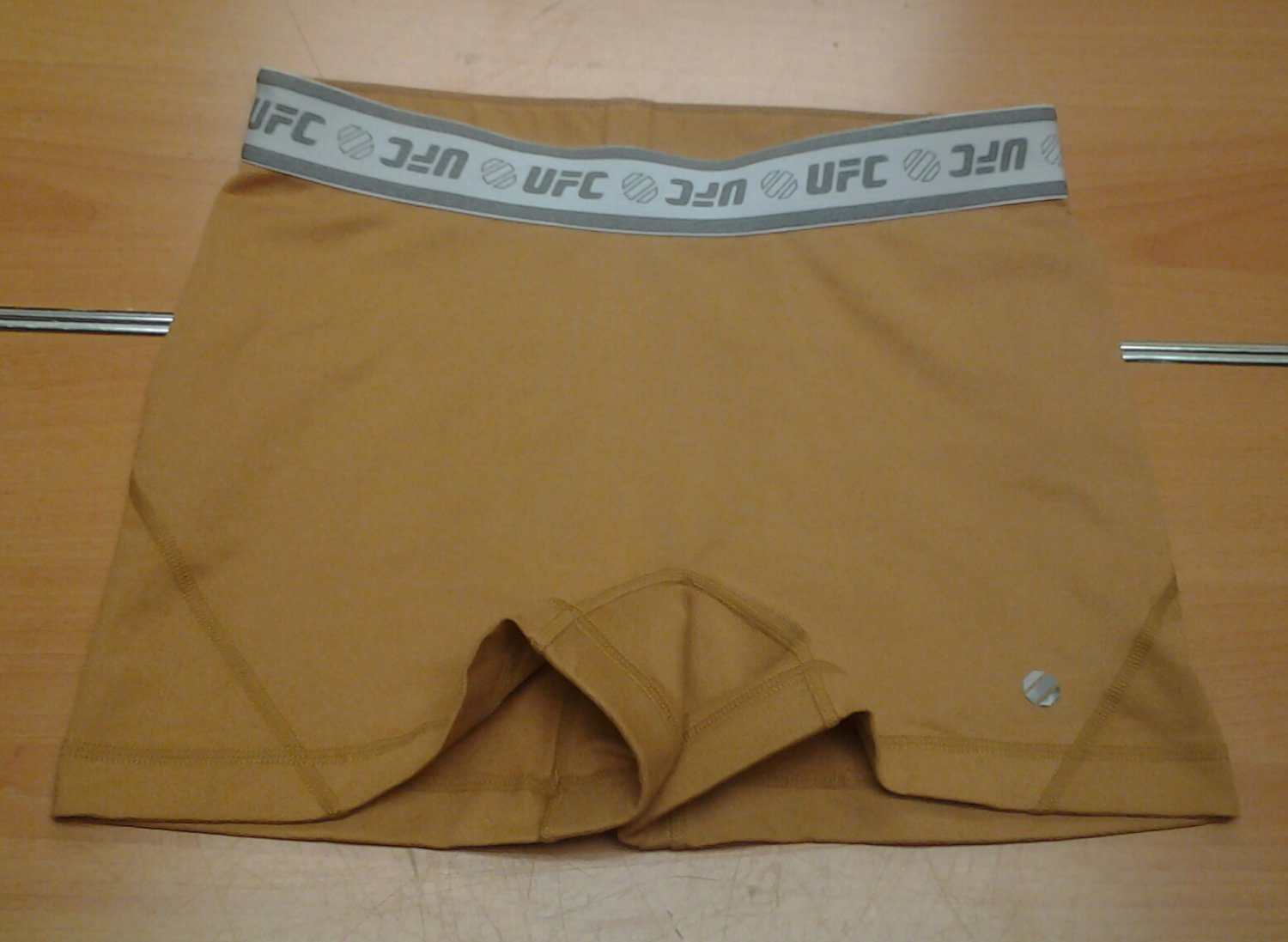 Ladies UFC light brown Spandex Bike shorts womens Medium