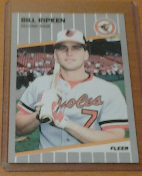BILL RIPKEN Baltimore Orioles 1989 Fleer black box error card