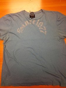 AMERICAN EAGLE "Since 1977" blue tee shirt mens XL