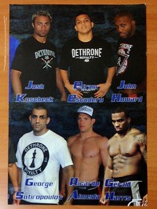 UFC MMA 9x13 DETHRONE glossy promo Kos, Escudero, Doomsday, Sot, Almeida, Harris