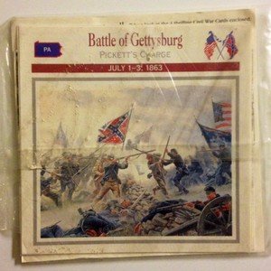 NEW IN PACKAGE Sample 4 collectible informative Civil War cards