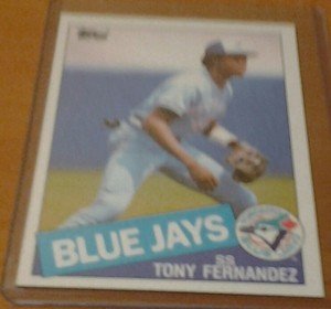 TONY FERNANDEZ Blue Jays 1985 Topps card