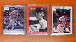 3 cards one-time Red Sox phenom PHIL PLANTIER rookie cards Padres