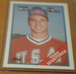 TINO MARTINEZ Team USA Yankees 1988 Topps Traded rookie card