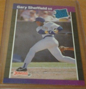 GARY SHEFFIELD Brewers Yankees 1989 Donruss rookie card