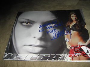 SEXY MMA Ring Girl EMILY MILLER autographed signed hot 8x10 photo WSOF UFC