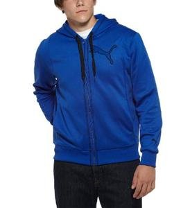 NWT PUMA blue Poly hooded fleece hoodie mens XL Reg $60