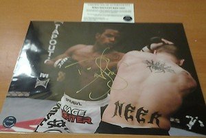 UFC MMA DIN THOMAS autographed signed 8x10 photo w/COA