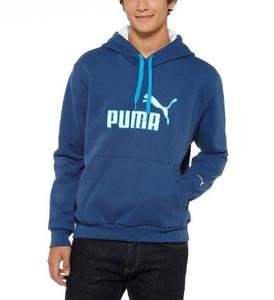 NWT PUMA blue hooded fleece hoodie mens XL Reg $50