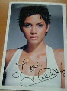 SEXY ACTRESS HALLE BERRY hot 4x6 photo with auto rp