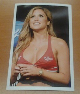 UFC MMA Octagon Girl BRITTNEY PALMER looks up hot sexy 4x6 photo