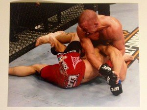 UFC MMA GEORGES ST-PIERRE GSP Kimura on Hardy 8x10 photo