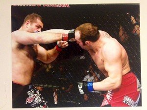 UFC MMA SHANE CARWIN smashes Gonzaga 8x10 photo