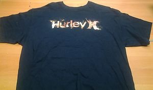 HURLEY navy blue tee shirt mens XL