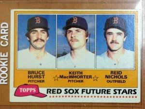 BRUCE HURST Red Sox 1981 Topps rookie card