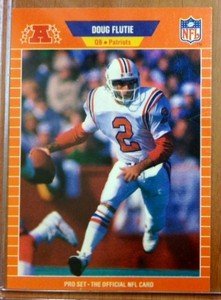 DOUG FLUTIE Patriots 1989 Pro Set card