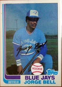 JORGE GEORGE BELL Blue Jays 1982 Topps rookie card