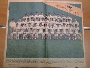 Original Boston Herald Magazine 1979 Red Sox team picture photo Rice Yaz Fisk