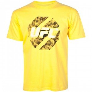 UFC Eroded yellow tee shirt mens XL MMA