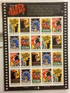 Vintage Black Cinema stamp sheet $8.40 face value Sport of the Gods Caldonia