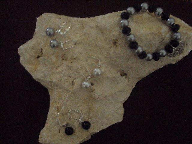 Black and Silver Bracelet