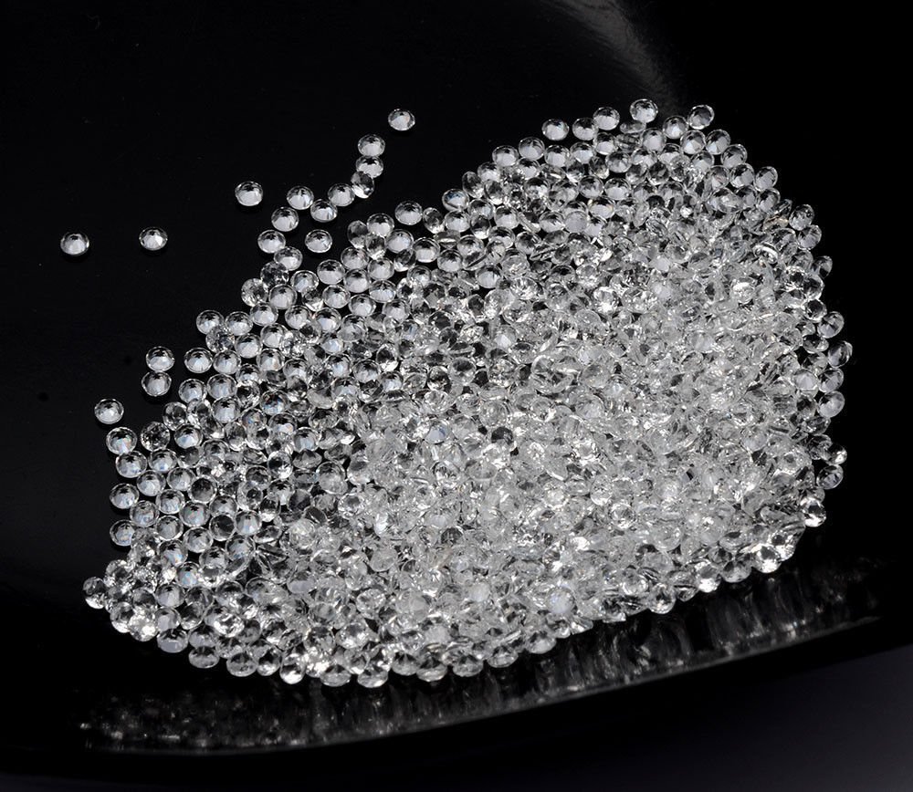 Certified Natural White topaz AAA Quality 1.2 mm Faceted Round 10 pcs Lot