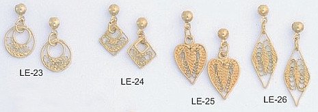 Filigree Earring Assortment LE-23,24,25,26