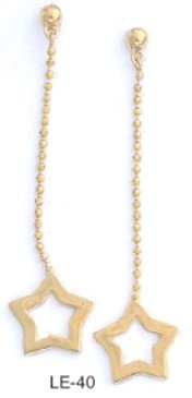 Trendy Star Dangle Earrings LE-40