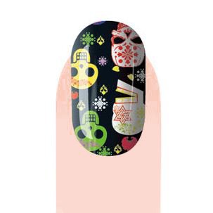 Colorful Skull Pattern Nail Stickers