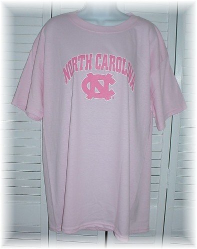 UNC Chapel Hill University of North Carolina Tarheels NCAA Ladies PINK T-Shirt ~ Adult L Large