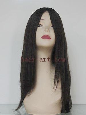 #4-18"-Mongolian hair stock jewish wig (Sheitel Kosher wigs)