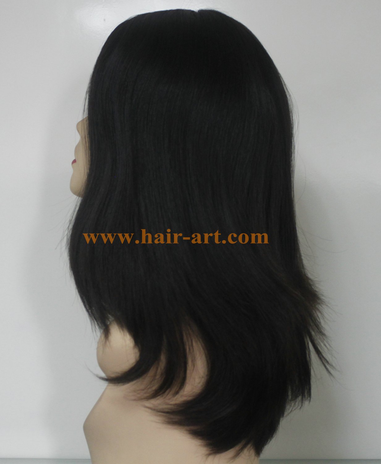#1B-18"-Mongolian hair stock jewish wig (Sheitel Kosher wigs)