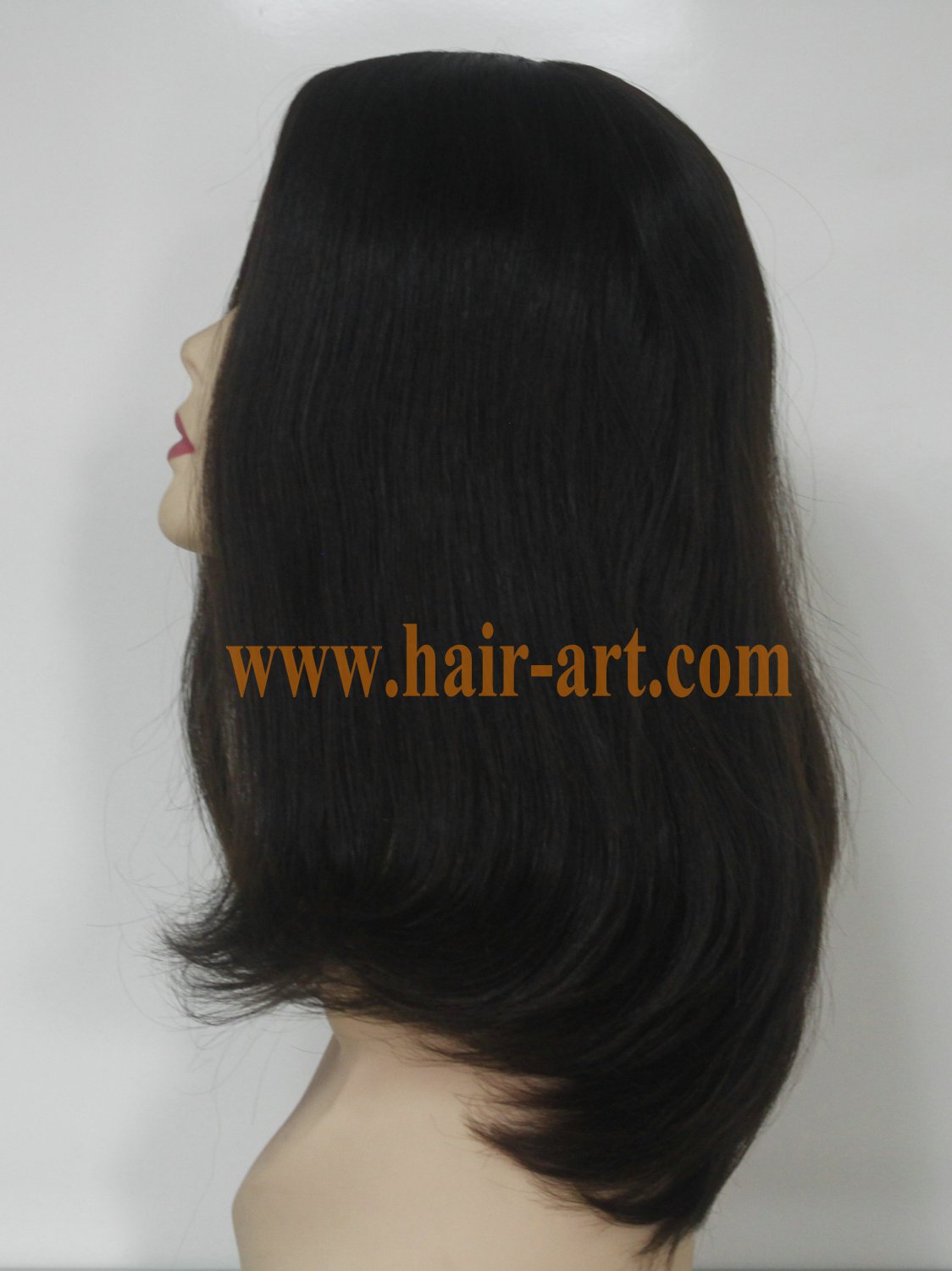 #2-18"-Mongolian hair stock jewish wig (Sheitel Kosher wigs)