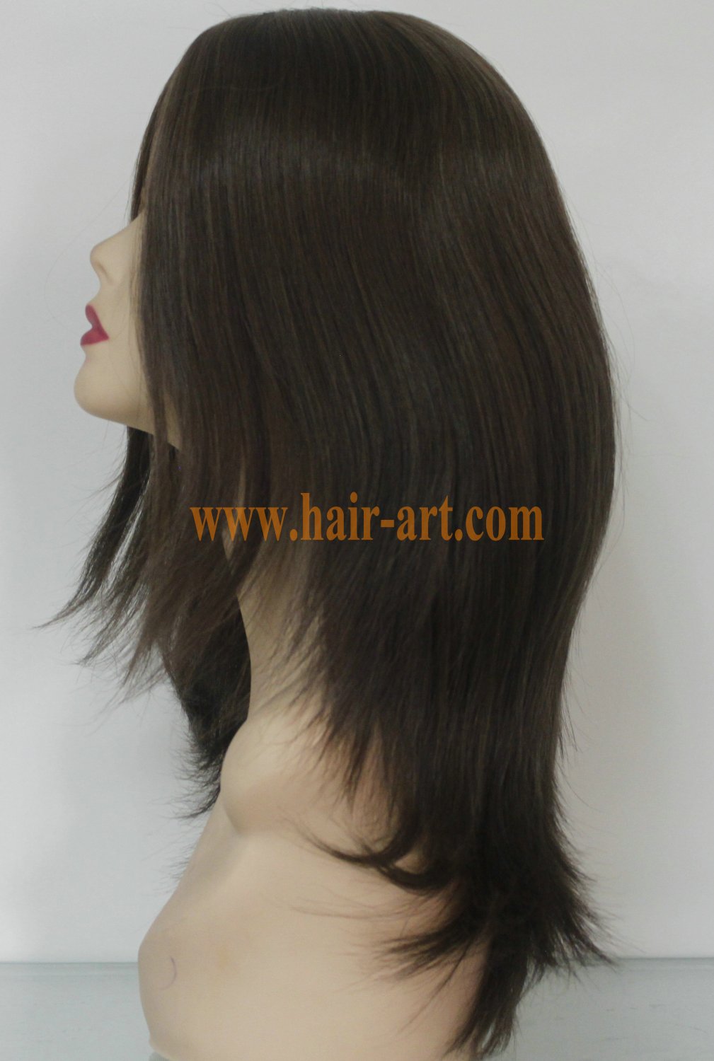 #8-16"-Mongolian hair stock jewish wig (Sheitel Kosher wigs)