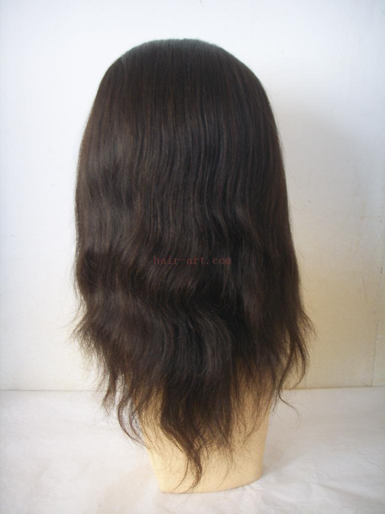 16"-Indian remy hair stock full lace wig