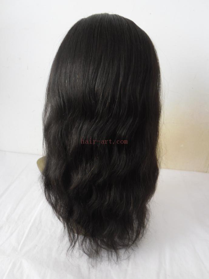 16"-Indian vrigin hair stock full lace wig